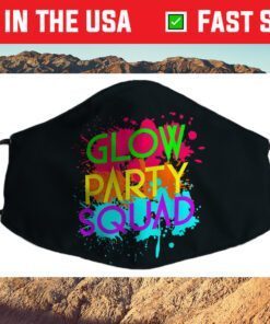 Glow Party Squad Funny Halloween Group Filter Face Mask