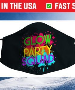 Glow Party Squad Funny Halloween Group Filter Face Mask