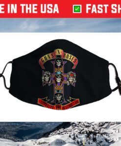 Guns N' Roses Official Cross Cloth Face Mask