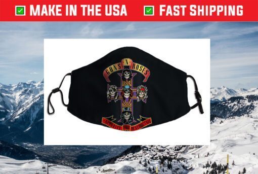 Guns N' Roses Official Cross Cloth Face Mask