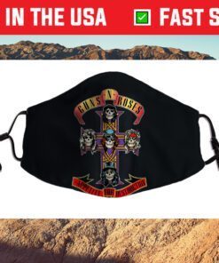 Guns N' Roses Official Cross Cloth Face Mask