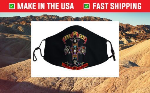 Guns N' Roses Official Cross Cloth Face Mask