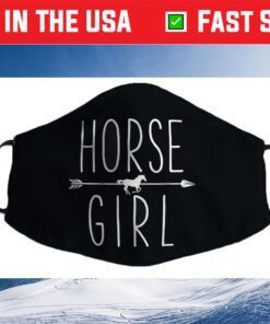 Horse Girl I Love My Horses Riding Filter Face Mask