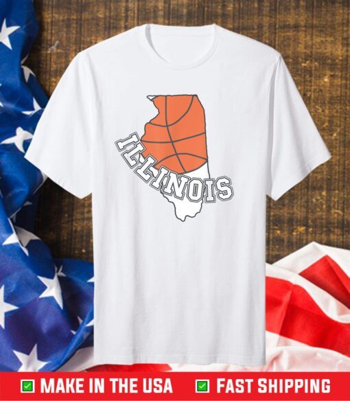 Illinois is the fight illini state. Illinois IL basketball Classic T-Shirt