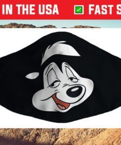 Looney Tunes Pepe Face Cloth Face Mask