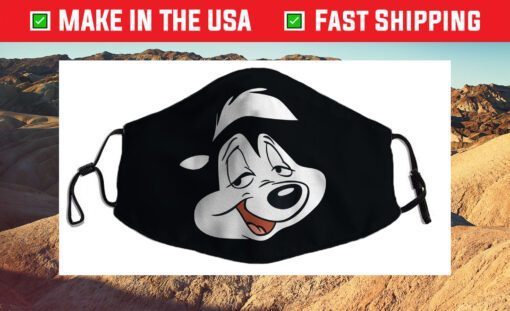 Looney Tunes Pepe Face Cloth Face Mask