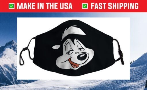 Looney Tunes Pepe Face Cloth Face Mask