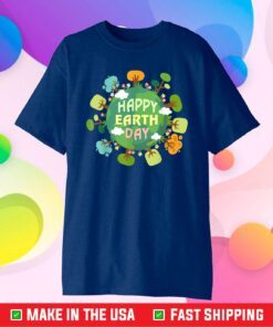 Love Earth Day Everyday Earth Day Tree Flowers Design Unisex T-Shirt