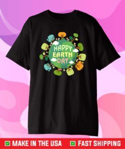 Love Earth Day Everyday Earth Day Tree Flowers Design Unisex T-Shirt