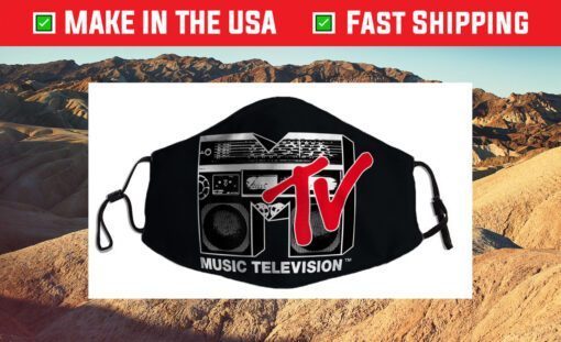 MTV Logo Red Boombox Graphic Us 2021 Face Mask