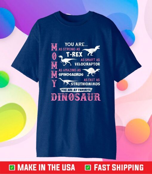 Mama T-Rex Mommy Dinosaur Pun Amazing Mother's Day Novelty Classic T-Shirt