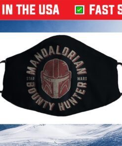 Mandalorian Bounty Hunter Wrap Around Cloth Face Mask