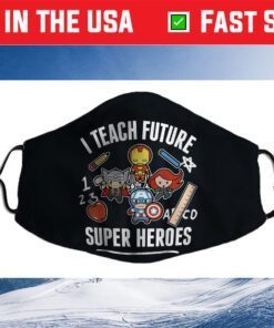 Marvel Avengers Classic I Teach Super Heroes Graphic Cloth Face Mask