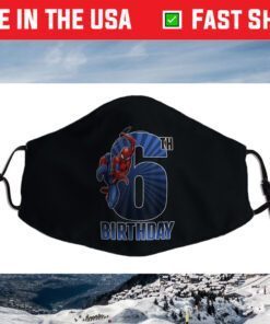 Marvel Spider-Man Swinging 6th Birthday Graphic Face Mask