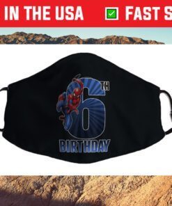 Marvel Spider-Man Swinging 6th Birthday Graphic Face Mask