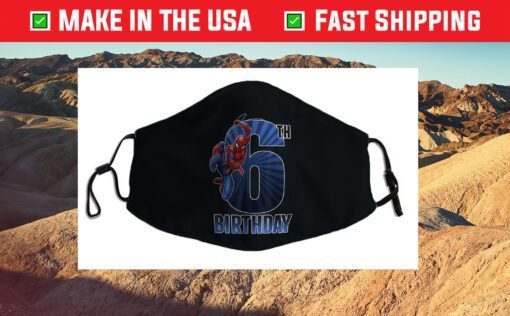 Marvel Spider-Man Swinging 6th Birthday Graphic Face Mask