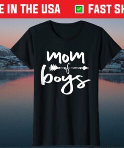 Mom of Boys Life Shirts for Women Cute Mothers Day Classic T-Shirt