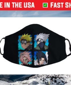 Naruto Shippuden 4 Heads Face Mask