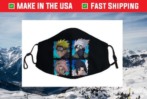 Naruto Shippuden 4 Heads Face Mask