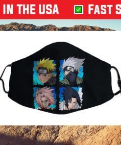 Naruto Shippuden 4 Heads Face Mask