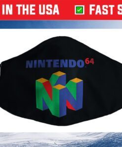 Nintendo 64 Classic Logo Retro Vintage Graphic US 2021 Face Mask