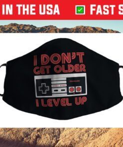 Nintendo I Don't Get Older I Level Up SNES Controller Cloth Face Mask