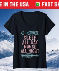 Nursing Night Shift Sleep All Day Nurse Night Mothers Day Classic T-Shirt