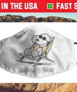 Peanuts Snoopy Beach Vibes for the whole family Cloth Face Mask