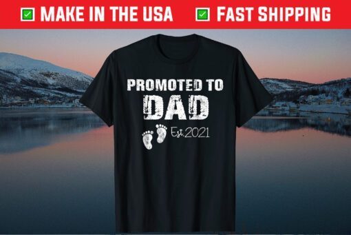 Promoted To Dad Est 2021 T-Shirt Fathers Day Classic T-Shirt