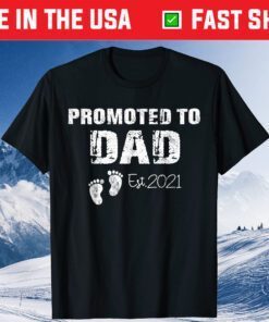 Promoted To Dad Est 2021 T-Shirt Fathers Day Classic T-Shirt