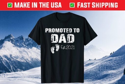 Promoted To Dad Est 2021 T-Shirt Fathers Day Classic T-Shirt