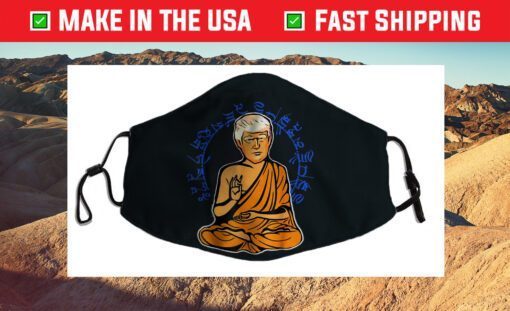 Retro Vintage Politicize Enlightened Trump Buddha Cloth Face Mask