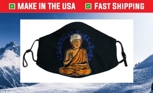 Retro Vintage Politicize Enlightened Trump Buddha Cloth Face Mask