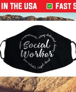 Social Worker Heart - Social Work Graphic Us 2021 Face Mask
