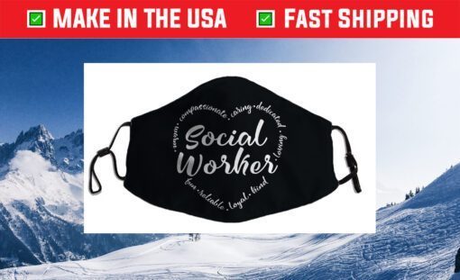 Social Worker Heart - Social Work Graphic Us 2021 Face Mask