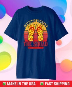 Spring Break Squad 2021 Retro Vintage Flip Flop Matching Classic T-Shirt