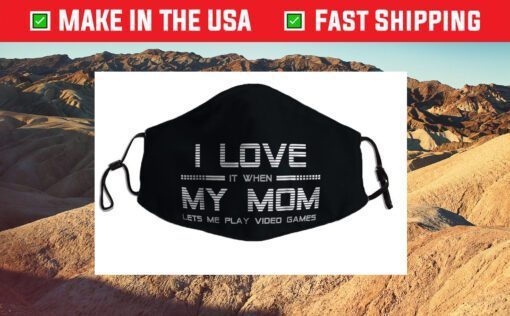 Teen Boy I Love My Mom Face Mask For Sale