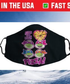Teenage Mutant Ninja Turtles I Love Pizza Filter Face Mask