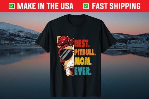 Vintage Best Pitbull Mom Ever Gifts Lover Mother's Day 2021 Classic T-Shirt