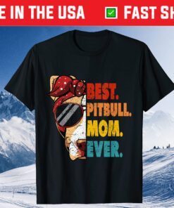 Vintage Best Pitbull Mom Ever Gifts Lover Mother's Day 2021 Classic T-Shirt