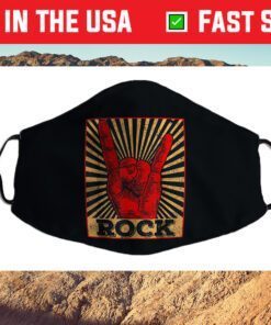 Vintage Rock n Roll Rock Concert Band Retro Vintage Rock n Roll Rock Concert Band Retro Cloth Face MaskCloth Face Mask