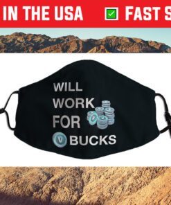 Will Work For gamer youth funny gamer Cloth Face Mask