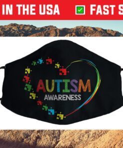 World Autism Awareness 2 April 2021 Shirt Autism Cute Coth Face Mask
