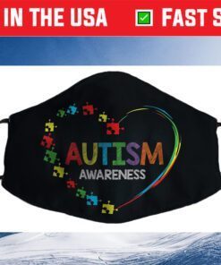 World Autism Awareness 2 April 2021 Shirt Autism Cute Coth Face Mask