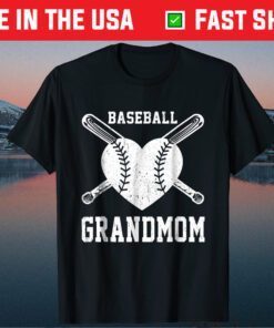 Baseball Grandmom Shirt Birthday Valentine Mother's Day Classic T-Shirt