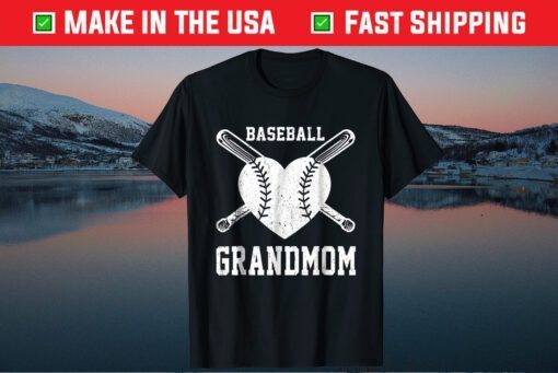 Baseball Grandmom Shirt Birthday Valentine Mother's Day Classic T-Shirt