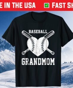 Baseball Grandmom Shirt Birthday Valentine Mother's Day Classic T-Shirt