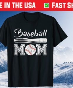 Baseball Mom Distressed Baseball Mother’s Day Classic T-Shirt