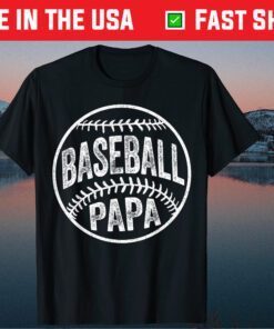 Baseball Papa Father's Day Classic T-Shirt