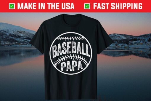 Baseball Papa Father's Day Classic T-Shirt